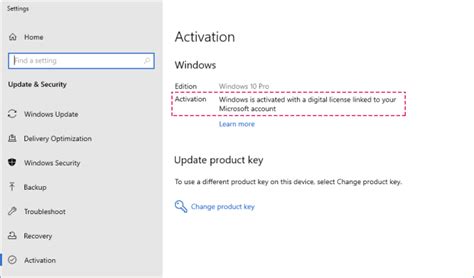 Windows 10 activation license